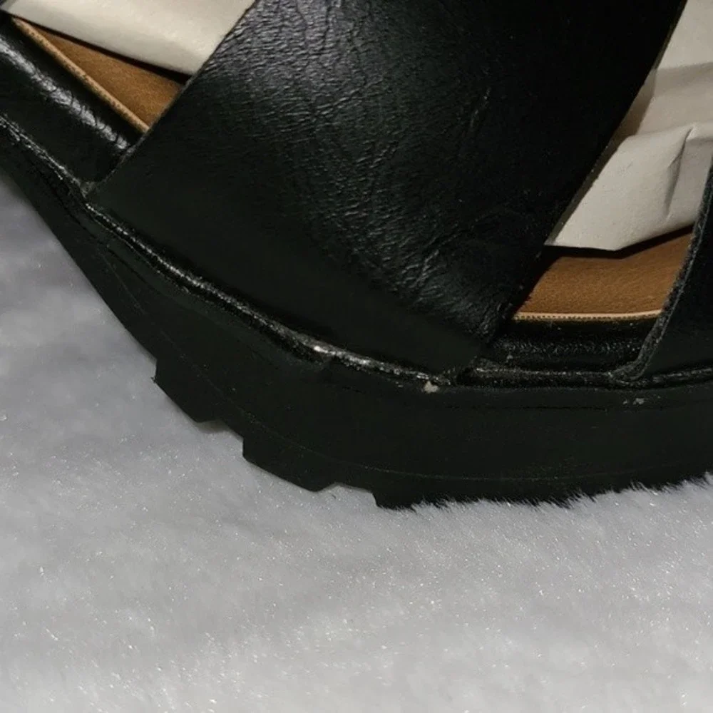 Universal Thread Strapped Block Heel Black Sandals Women's Size 11 NWOT - Picture 13 of 16